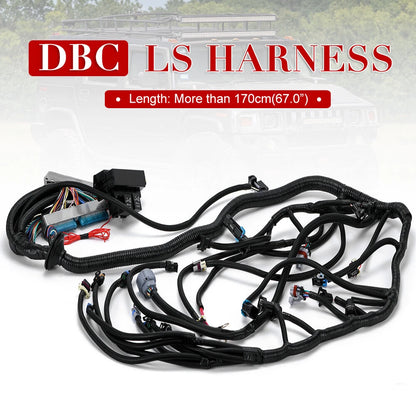 1997-2006 LS SWAPS DBC 4.8 5.3 6.0 Stand Alone Wiring Harness LS1-4L60E, Drive by Cable Throttle Body